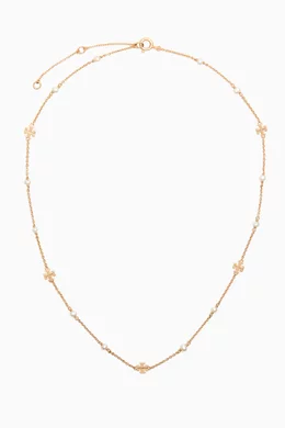 Buy Tory Burch White Kira Pearl Delicate Necklace For Women Online