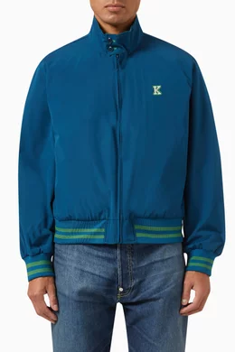 Buy KENZO Blue 2-in-1 Pixel Logo Harrington Jacket in Nylon Blend For Men  Online | Ounass UAE