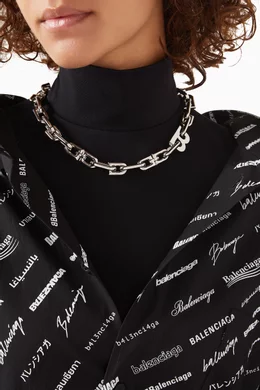 ブレスレット [Balenciaga] B Chain thin necklace Balenciaga B Chain Thin Necklace | Neiman Marcus