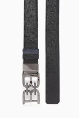 Buy Bally Blue B chain Reversible Belt in Calf Leather For Men Online Ounass UAE
