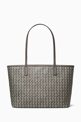 Buy Tory Burch Grey Ever ready Zip Tote Bag in Coated canvas For Women Online Ounass UAE