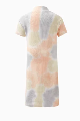 Buy Kith Multicolour Tie dye T shirt Dress in Stretch cotton For Girls Online Ounass UAE