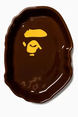 Buy A Bathing Ape Brown Big Ape Head Multi Tray in Ceramic For Men