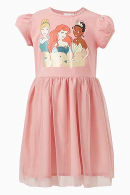 strapless open back dress Pink Princess Dress for Little Girls main image 0