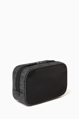 Buy Michael Kors Black Brooklyn Zip Pouch in Nylon Logo Canvas For Men Online Ounass UAE