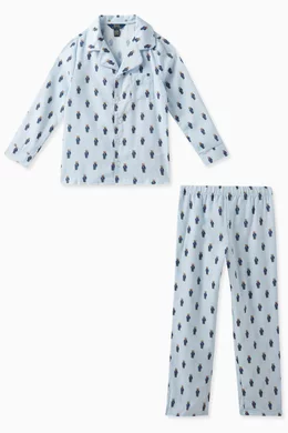 Boys polo pajamas hot sale