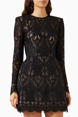 Buy Bronx and Banco Black Casey Mini Dress in Lace For Women Online Ounass UAE
