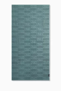 タオル KITH Embossed Summer Beach Towel Buy Kith Green Logo Embossed Summer Beach Towel in Cotton