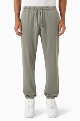 Buy Kith Grey Crystal Wash Williams I Sweatpants in Cotton Interlock For Men Online Ounass UAE