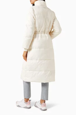 Buy Armani Exchange White Study Hall Padded Coat in Nylon For