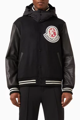 Moncler black bomber top