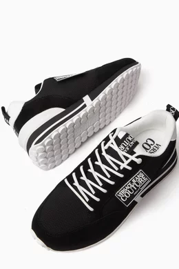 Buy Versace Jeans Couture Black New Spike Low top Sneakers For Men Online Ounass UAE