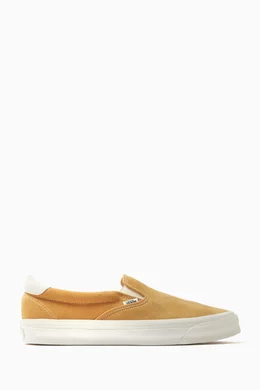 Yellow suede vans slip on cheap