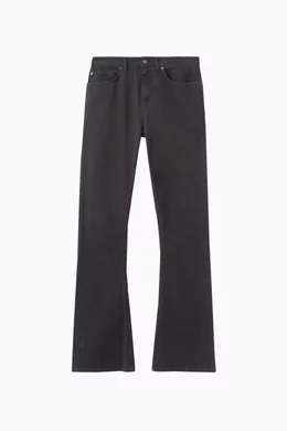 Buy Balenciaga Black Bootcut Pants in Denim For UNISEX Online Ounass UAE