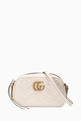 Buy Gucci White Small GG Marmont Shoulder Bag in Matelasse Leather For Women Online Ounass UAE