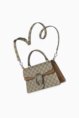 Buy Gucci Brown Small Dionysus Top handle Bag in GG Supreme Canvas For Women Online Ounass UAE