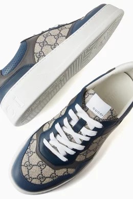 Buy Gucci Blue GG Supreme Low top Sneakers in Canvas Leather For Men Online Ounass UAE