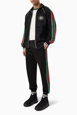 Buy Gucci Black Bomber Jacket in Technical Jersey For Men Online Ounass UAE