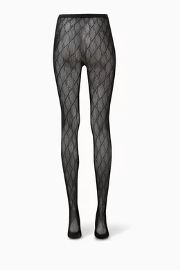 Buy Gucci Black Interlocking G Tights For Women Online Ounass UAE