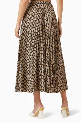 スカート VALENTINO Valentino Toile Iconographe skirt Valentino Toile Iconographe denim midi skirt Valentino