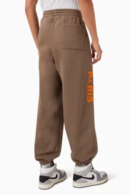 Buy Jordan Brown Paris Saint Germain Sweatpants in Fleece For Men Online Ounass UAE