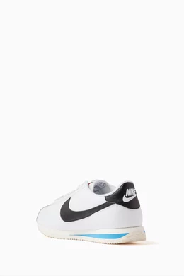 Buy Nike White Cortez Low Top Sneakers in Leather For Men Online Ounass UAE