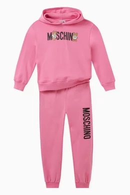 Moschino pink hoodie hotsell