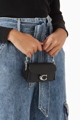 Buy Coach Black Tabby 12 Top handle Bag in Leather For Women Online Ounass UAE