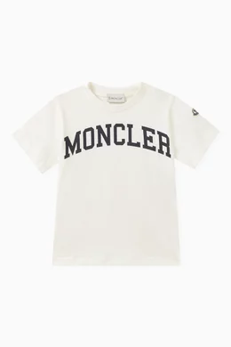 Moncler logo print t shirt outlet