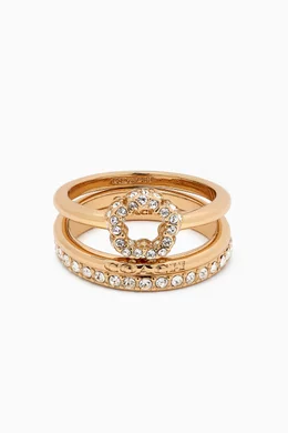 Coach tea rose ring on sale