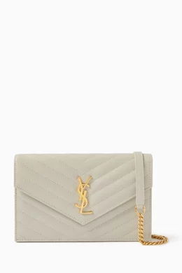 Ysl monogram envelope chain wallet hotsell