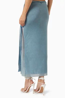 Stretch maxi skirt cheap