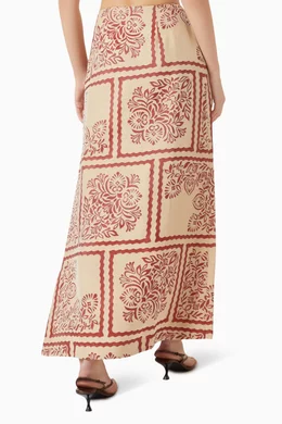 Straight cotton maxi skirt sales