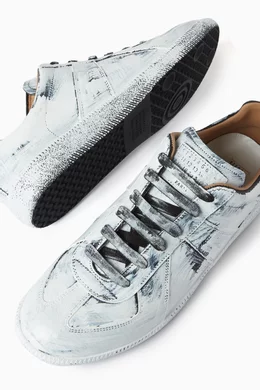 Buy Maison Margiela Multicolour Replica Low top Sneakers in Leather For Men Online Ounass UAE