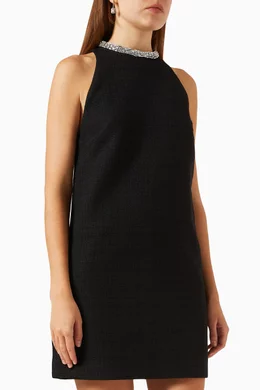 Embellished collar dress discount