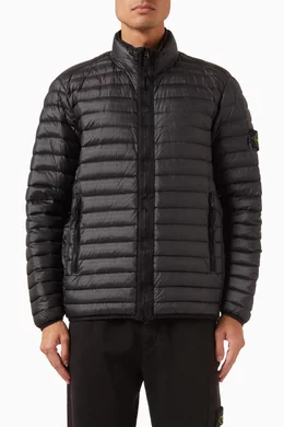 Buy Stone Island Black Packable Down filled Jacket in Recycled Nylon For Men Online Ounass UAE