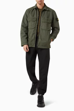 Stone island zip up shirt cheap