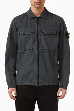 Stone island overshirt canvas best sale
