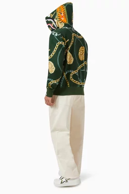 Buy A Bathing Ape Multicolour Jewels Shark Full Zip Hoodie in Cotton For Men Online Ounass UAE
