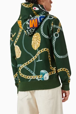 A BATHING APE スカジャン Buy A Bathing Ape Multicolour Jewels Shark Full Zip Hoodie