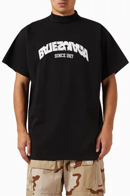 Buy Balenciaga Black Unisex Back Flip Oversized T-shirt in