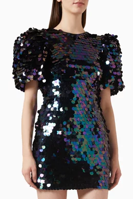 Buy Elliatt Multicolour Carolyn Mini Dress in Sequin For Women Online Ounass UAE