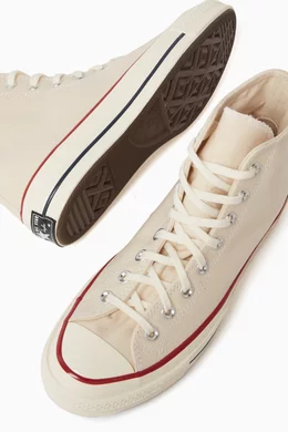 Buy Converse Neutral Chuck 70 High top Sneakers in Canvas For Women Online Ounass UAE