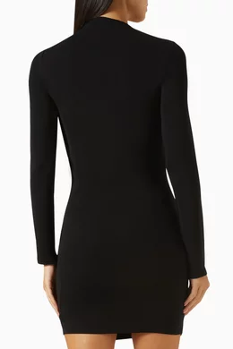 Buy Enza Costa Black Wrap Mini Dress in Matte jersey For Women Online Ounass UAE