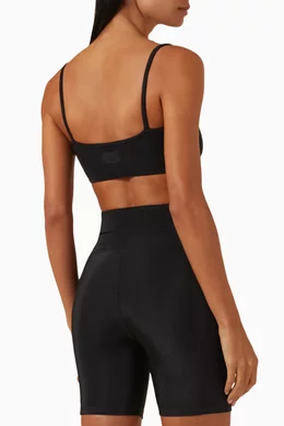 Buy Kith Black Kaylan Blocked Active Bandeau Bra in Neoprene For Women Online Ounass UAE
