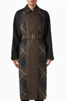 トレンチコート Burberry Two-Tone Cotton Reversible Bradford Trench Coat Buy Burberry Multicolour Bradford Check-Plaid Reversible