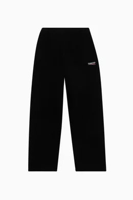 Buy Balenciaga Black Political Campaign Baggy Sweatpants in Fleece For UNISEX Online Ounass UAE