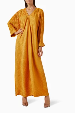 Yellow v neck maxi dress outlet
