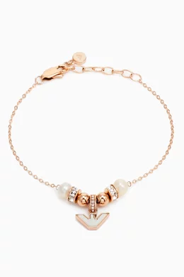 Buy Emporio Armani Rose Gold Sentimental Bracelet in Stainless Steel For Women Online Ounass UAE