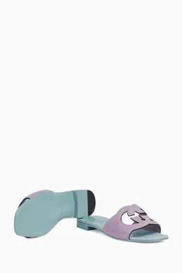 Gucci purple sandals sales